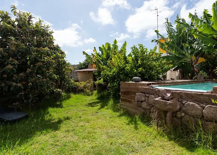 Canaria Piscina Jacuzzi Jardin Willa Santa Maria de Guia de Gran Canaria